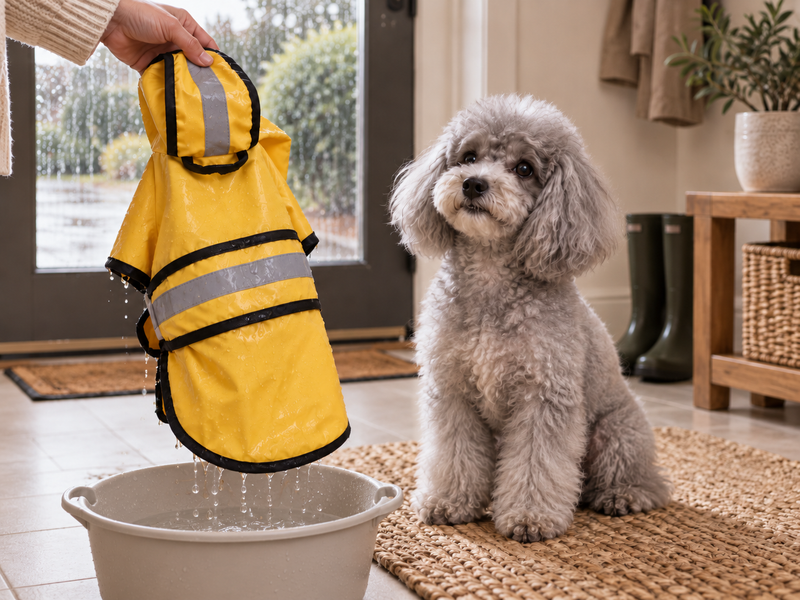 Vous le retirez, et le chien est sec